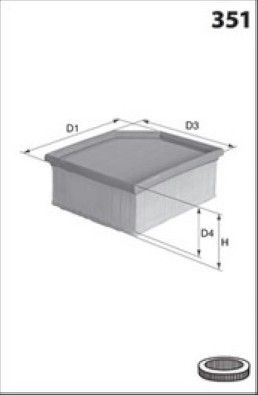 MISFAT Filtre à air P593A