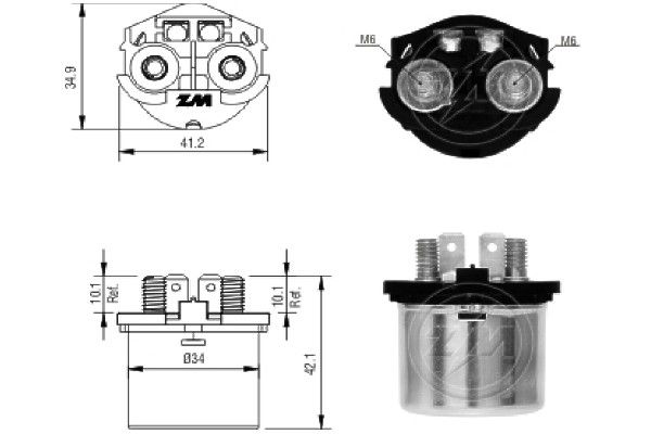 Магнітний перемикач, стартер, Era ZM1101