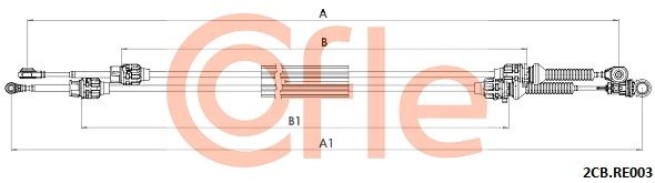 Тросовий привод, коробка передач, Cofle 92.2CB.RE003