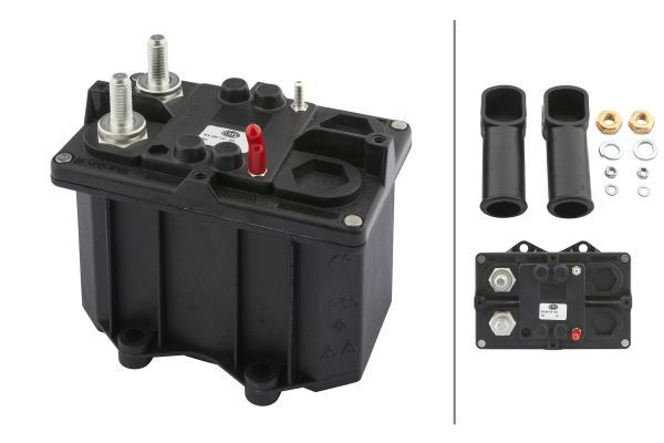 Hauptschalter Batterie geschraubt mit sep. Spule 2 polig HELLA 24V - 1