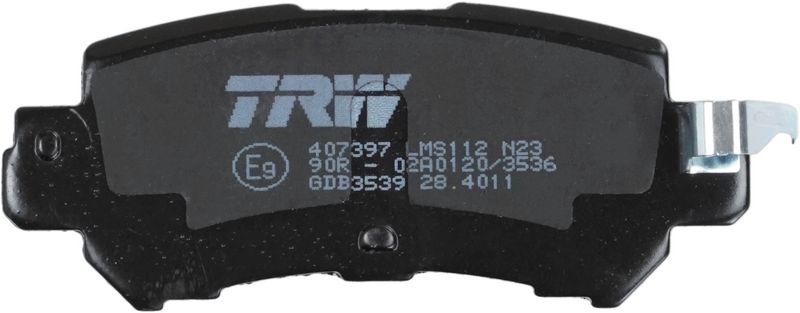 TRW GDB3539 Brake Pad Set, disc brake