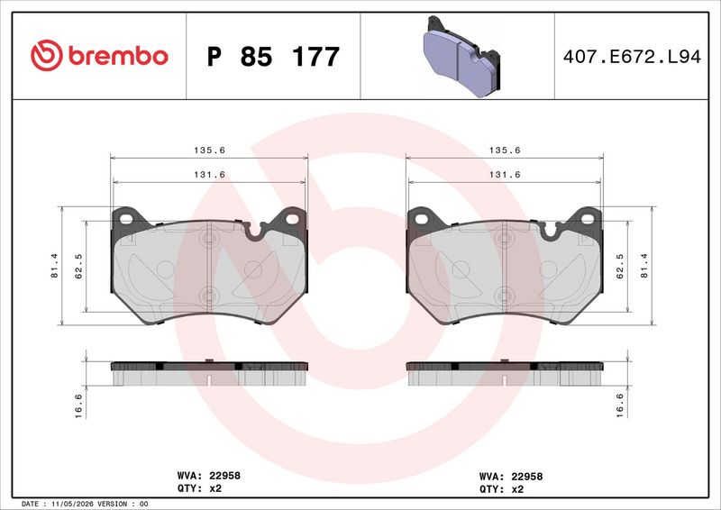 This part match OEM code: L80A698151C