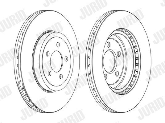 JURID CHRYSLER Диск гальмівний передній 300C