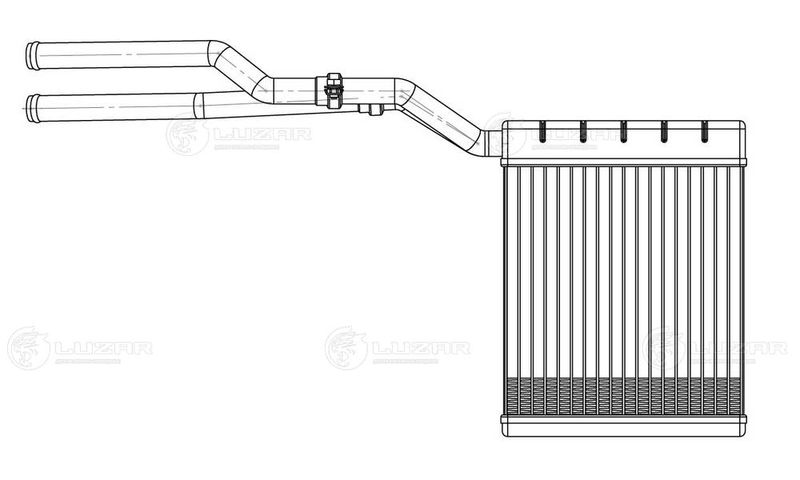 Теплообмінник, система опалення салону, Luzar LRH1041