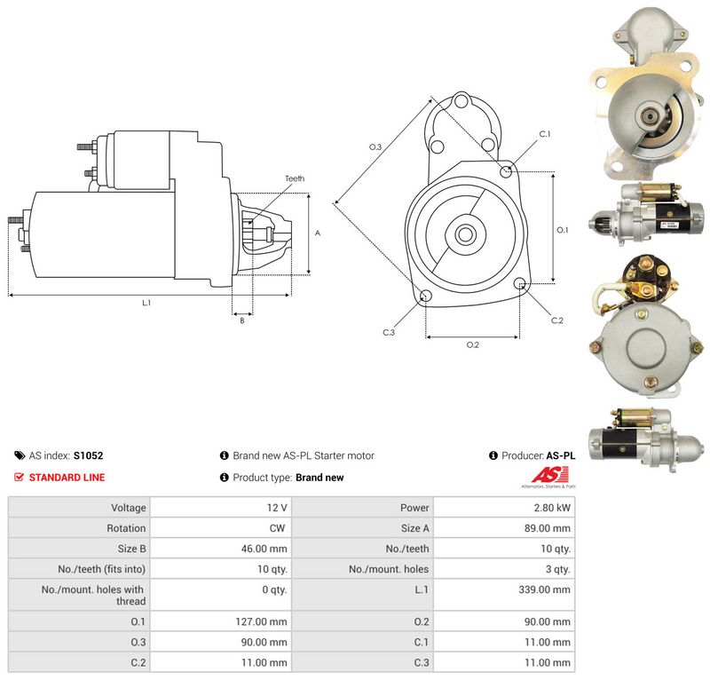 AS-PL S1052 Starter