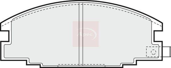 APEC Brake Pad Set, disc brake PAD615
