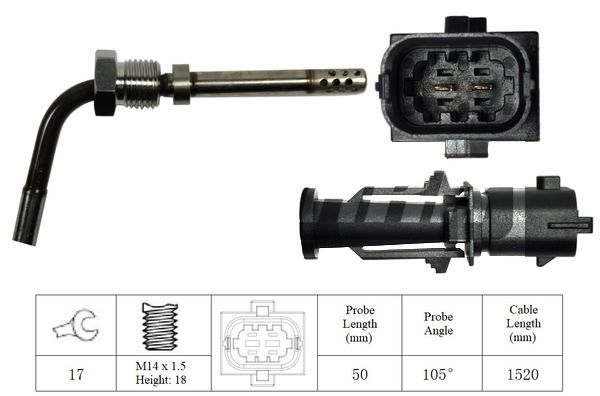 LEMARK Sensor, exhaust gas temperature LXT246