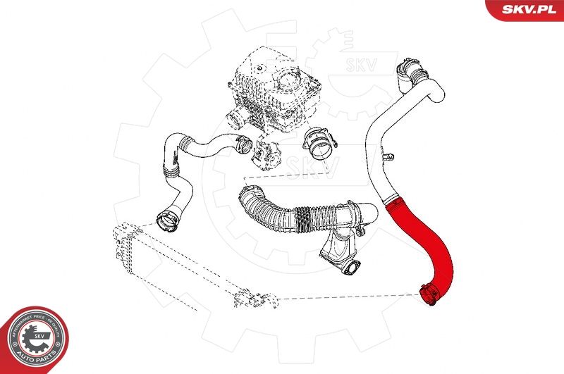 ESEN SKV 24SKV822 Charge Air Hose
