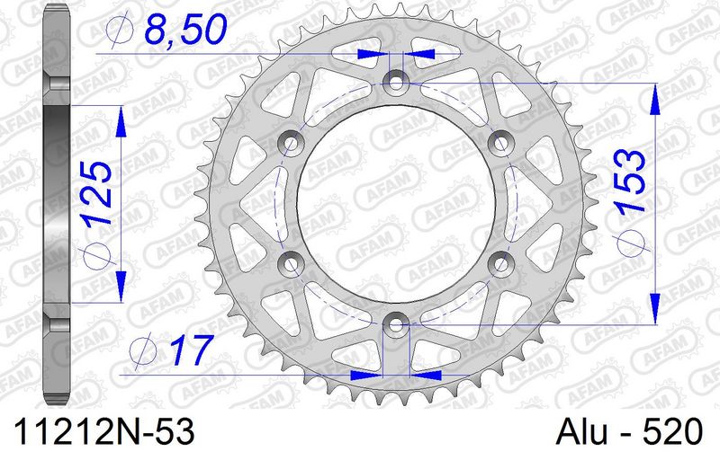 Roata dintata AFAM 11212N-53