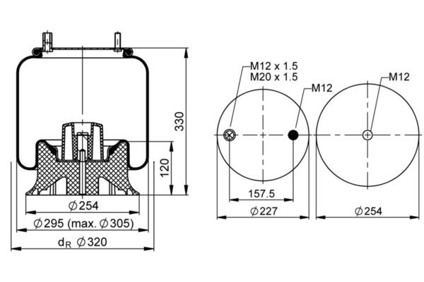 Mech, pneumatické odpružení 1 DK 20 C-2