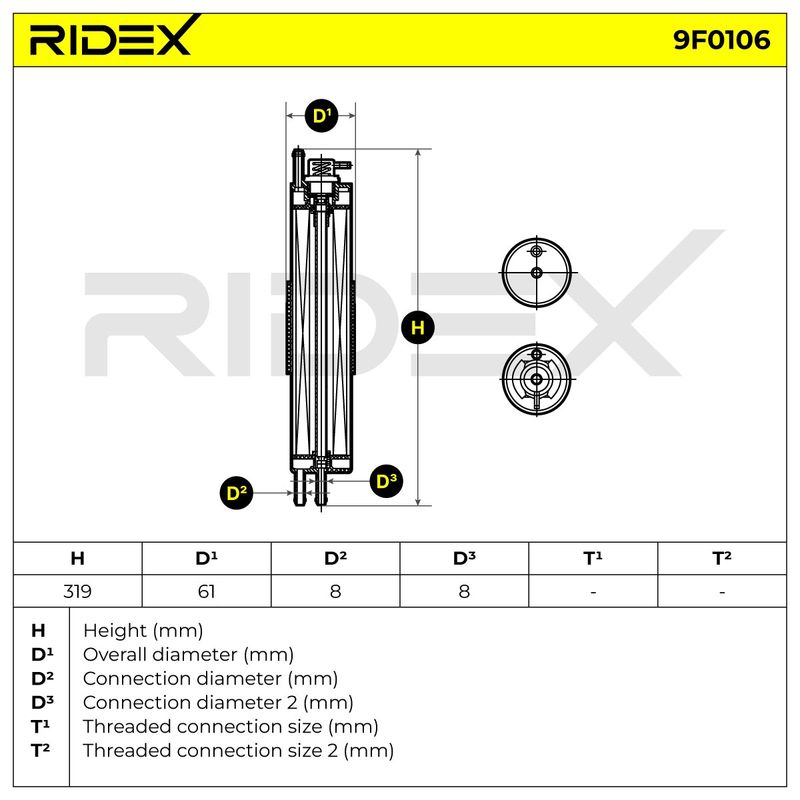 горивен филтър RIDEX