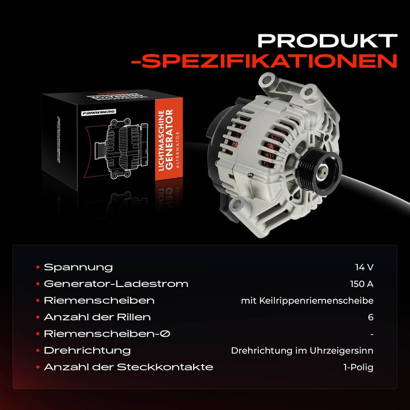 Frankberg 5481FB0061526 Alternator