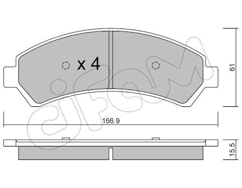 Set placute frana,frana disc 822-721-0 CIFAM