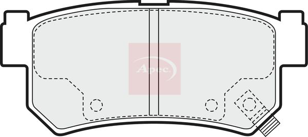 APEC Brake Pad Set, disc brake PAD1462