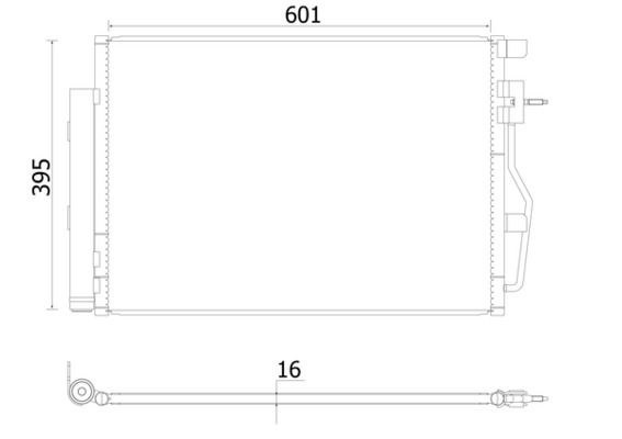 Конденсатор, система кондиціонування повітря, Mahle AC958000S