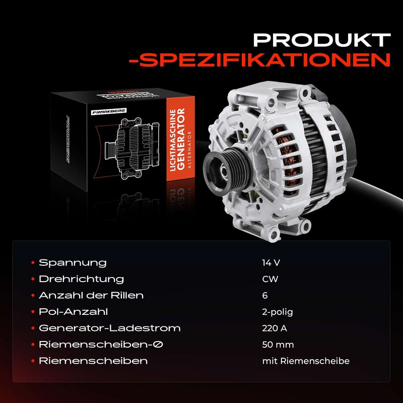Frankberg 5481FB0001700 Alternator