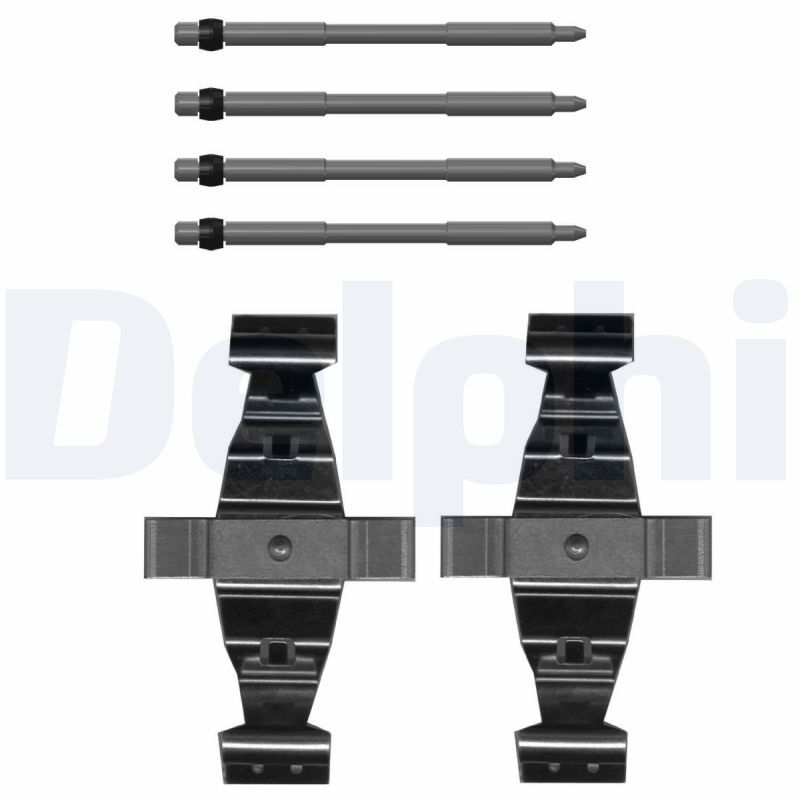 Комплект приладдя, накладка дискового гальма, Delphi LX0749