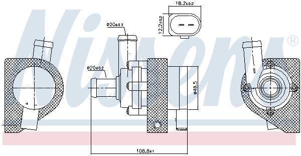 Водяний насос, Nissens 832109