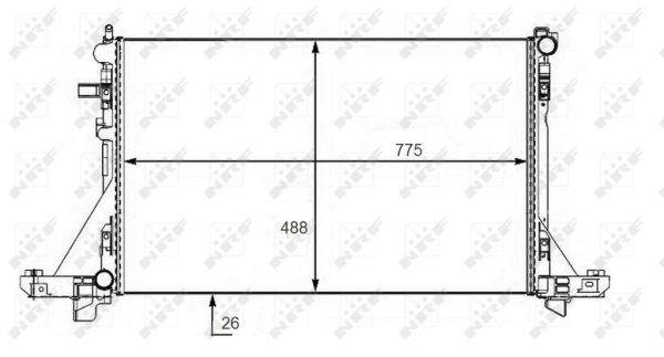 WILMINK GROUP hűtő, motorhűtés WG1723432