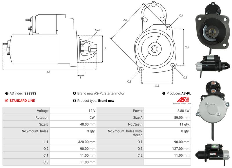 AS-PL S9339S Starter
