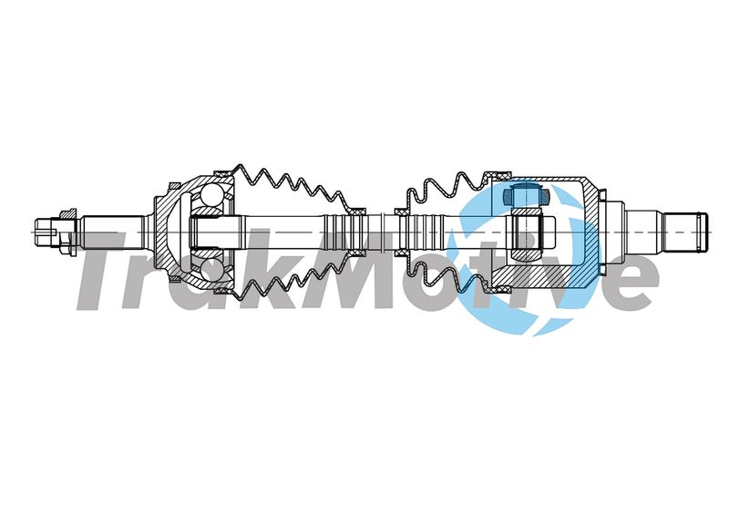 TRAKMOTIVE TOYOTA Полуось левый AVENSIS 2.0 D-4D 03-08