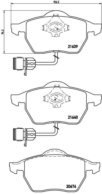 BREMBO P85040 Brake Pad Set, disc brake