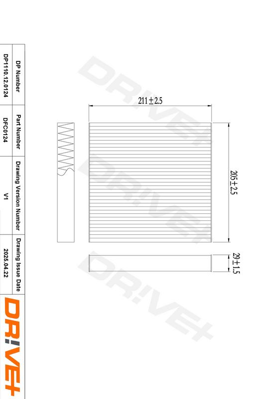 Filtru, aer habitaclu DP1110.12.0124 Dr!ve+