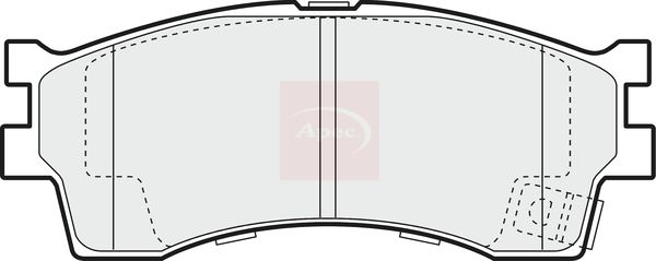 APEC Brake Pad Set, disc brake PAD1160