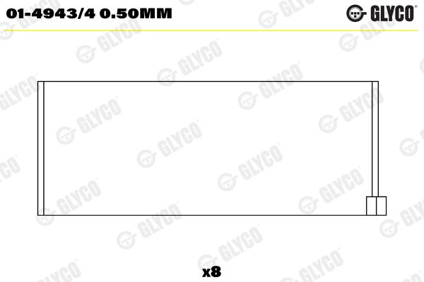 Вкладиші GLYCO 0149434050MM