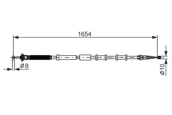 BOSCH 1 987 477 978 Cable Pull, parking brake