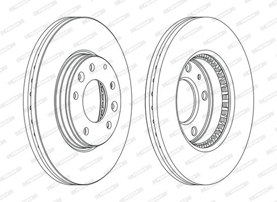 Гальмівний диск Ferodo DDF1210C