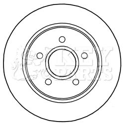 Гальмівний диск, Key Parts KBD5241