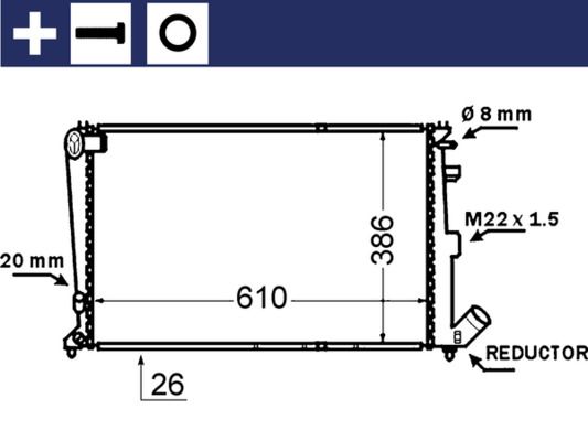 MAHLE Radiateur CR 1429 000S