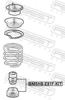 FEBEST BMSHB-E81F-KIT Dust Cover Kit, shock absorber