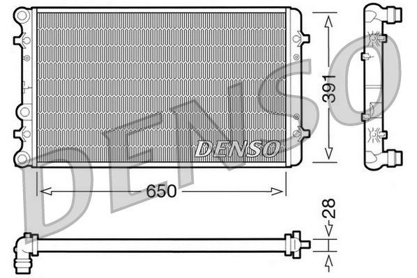 Denso DRM02007 Radiator, engine cooling