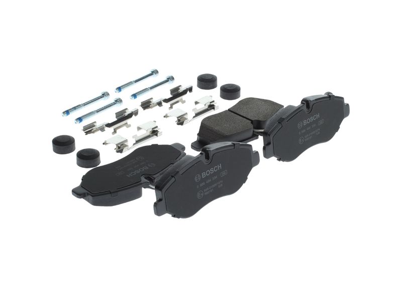 Piduriklotsi komplekt, ketaspidur, BOSCH 0 986 494 334