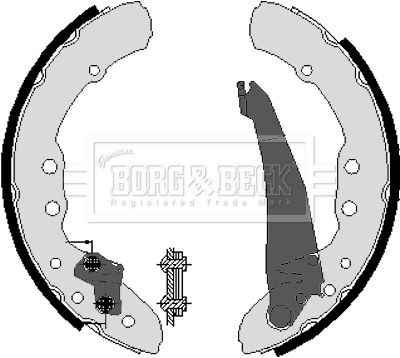 Комплект гальмівних колодок, Borg & Beck BBS6212