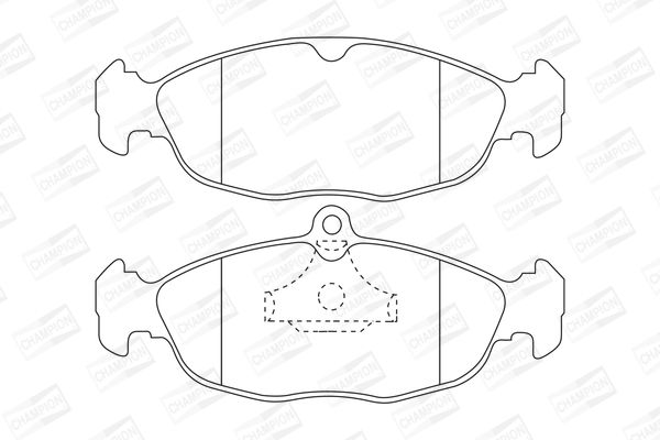 CHAMPION OPEL гальмівні колодки передні Astra F 91-,Vectra A 88-,Daewoo Lanos,Nexia