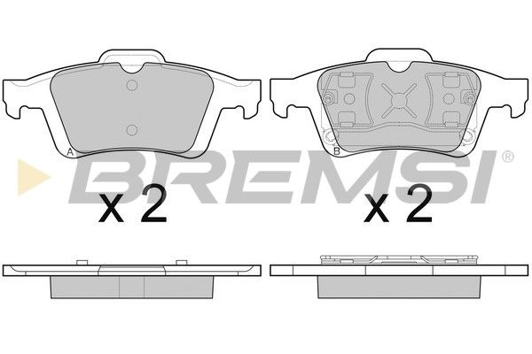 тормозные колодки зад. Ford Focus II/C-Max 03-12 (ATE)