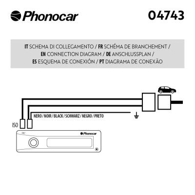 PHONOCAR 04743 Adapter cable, car radio
