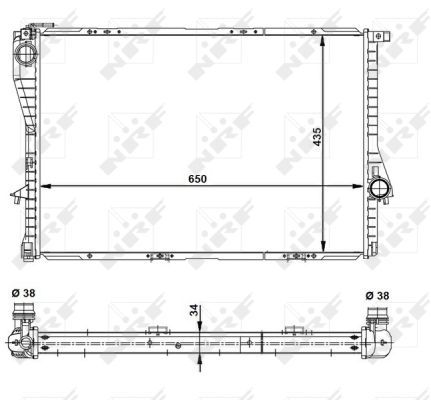 NRF 55321 Radiator, engine cooling