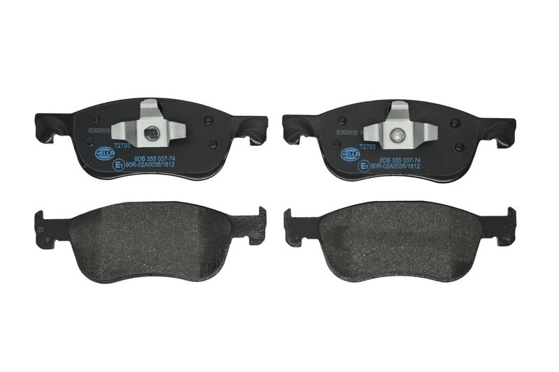 Set placute frana,frana disc 8DB 355 037-741 HELLA