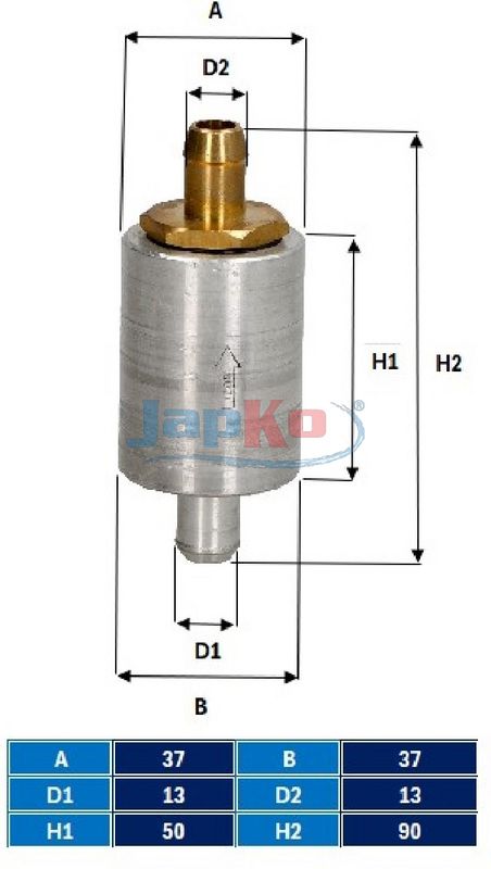 Kütusefilter, JAPKO 1GAS10S