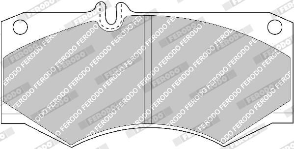 FERODO FVR239 Brake Pad Set, disc brake