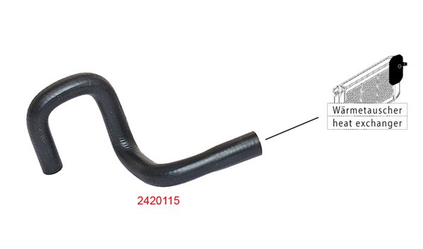 METZGER AUTOTEILE 2420115 Radiator Hose