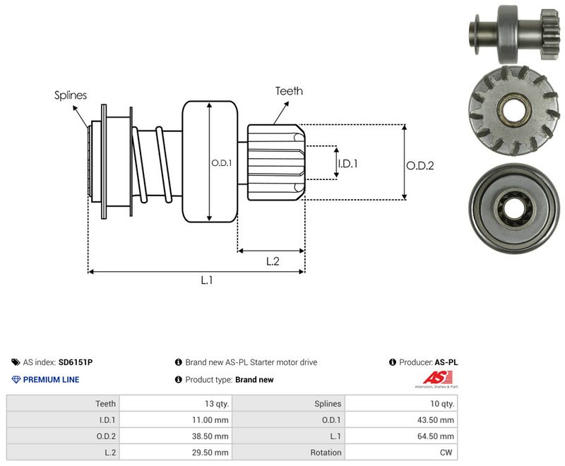 Vabajooks, starter, AS-PL SD6151P