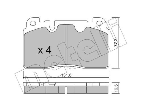 Plaquettes+de+frein+à+disque METELLI 22-0979-0