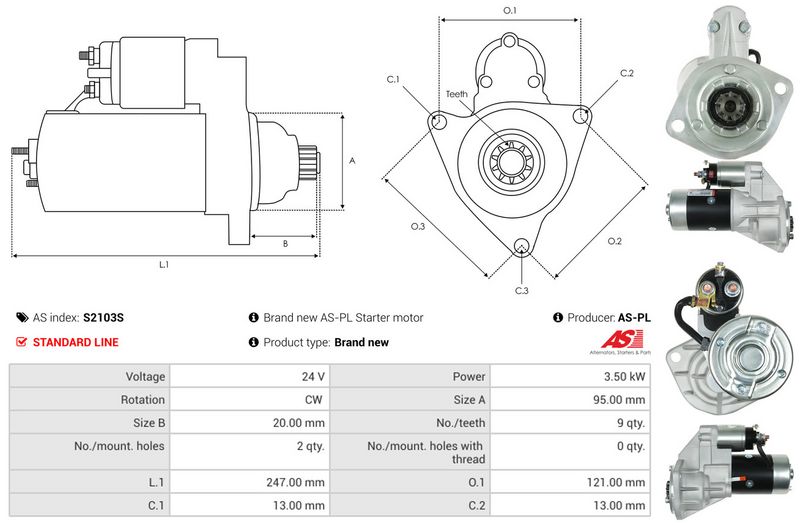 AS-PL S2103S Starter