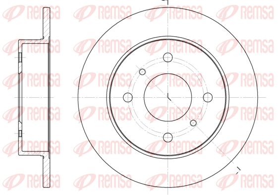 Гальмівний диск, Remsa 6200.00