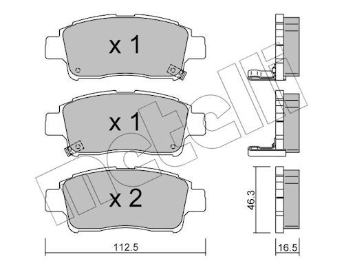 Plaquettes+de+frein+à+disque METELLI 22-0292-0